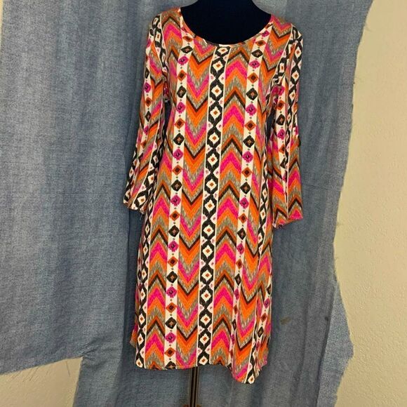 Colorful zigzag dress   - Picture 1 of 14